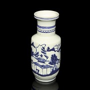 Blue and white porcelain vase “Landscape”, with Kangxi seal