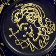 Salvador Dalí glass plate 