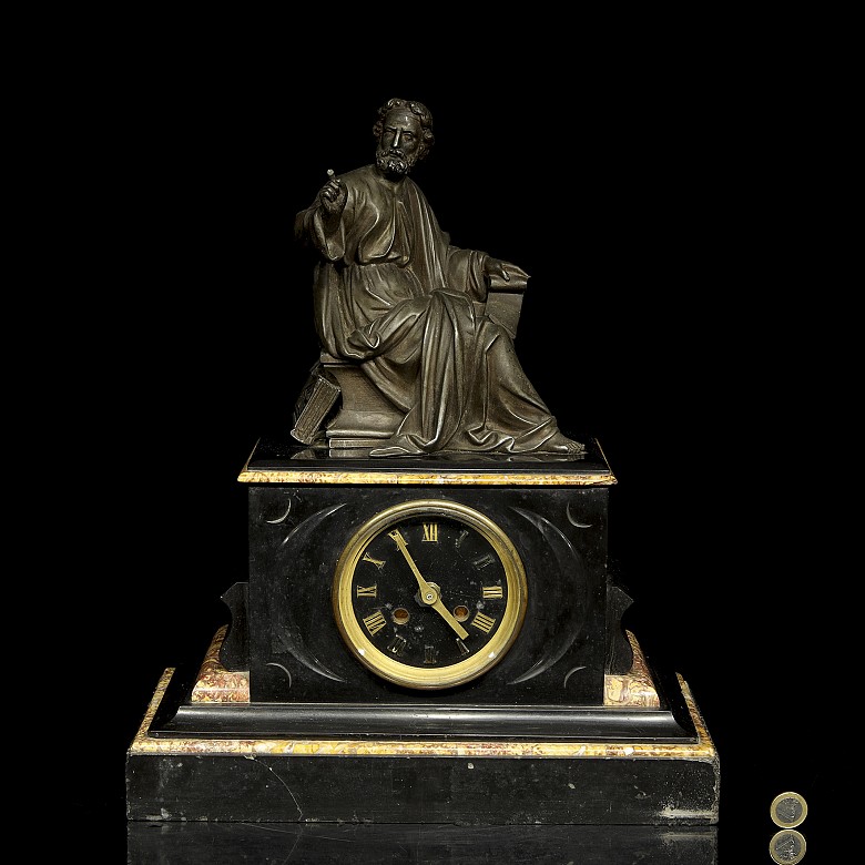 Napoleon III style table clock, 20th century