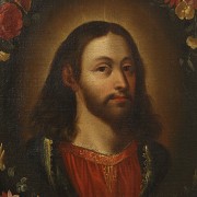 19th century Spanish School ‘Christ with flowers’