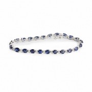 18k gold bracelet with sapphires and diamonds