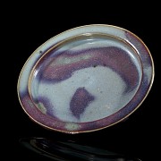 Junyao glazed earthenware dish, Song dynasty