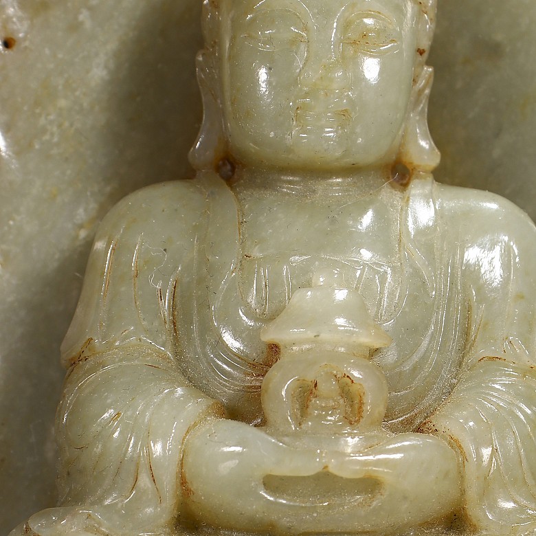 Hetian jade Buddha, Qing dynasty