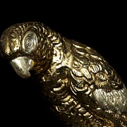 Gilded metal sculpture ‘Parrot’, 20th century