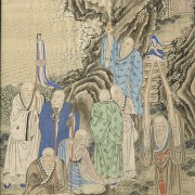 Chinese painting ‘Gods on the Mountain’, with Wang Chengxun seal - 2