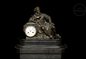 Table clock ‘Reclining Gentleman’, 19th-20th century