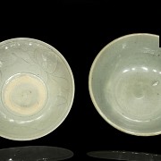 Two glazed pottery bowls, Song dynasty