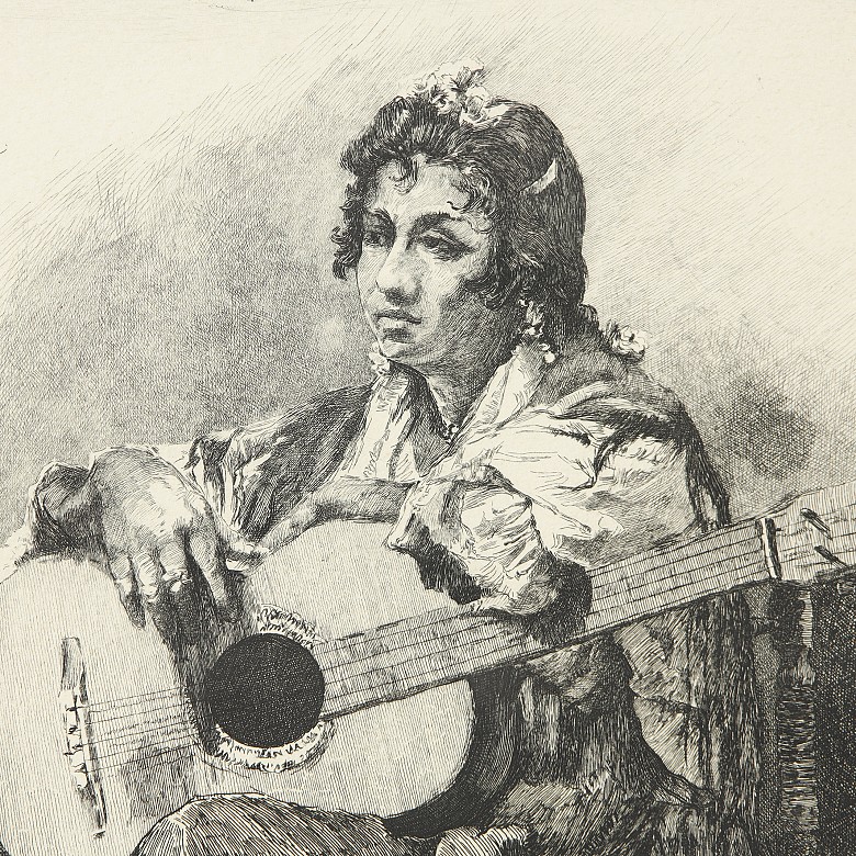 José Espinós (1911-1969) ‘Flamenca con guitarra’ - 1