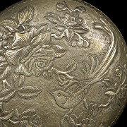 Embossed metal box, Ming dynasty