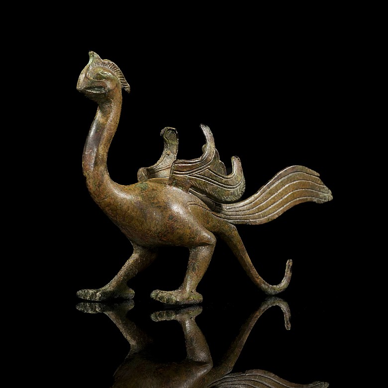 Bronze figure ‘Phoenix Bird’, Qing dynasty