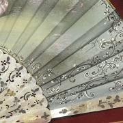 Fan with mother-of-pearl ‘Country Scene’, 20th century