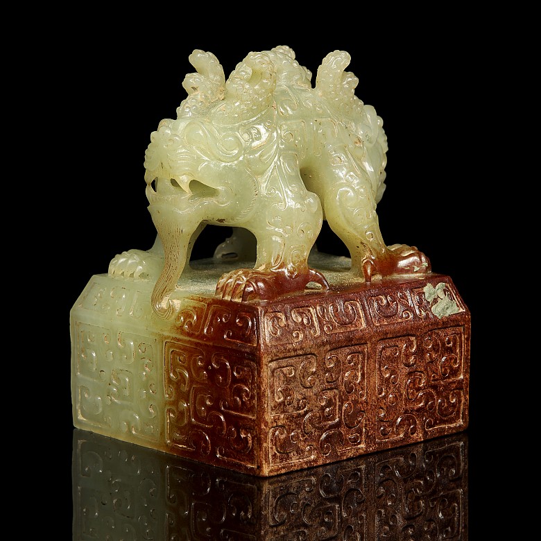 Jade Seal ‘Double Dragon’, Han dynasty