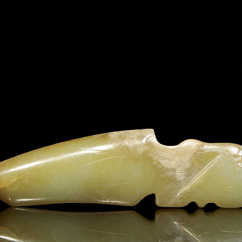 Carved jade dagger, Western Zhou Dynasty