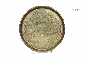 Brass tray, Indonesia