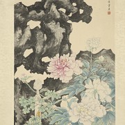 Chinese painting ‘Cats and flowers’, 20th century