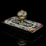 French ink blotter ‘Cloisonné’, late 19th century - 2