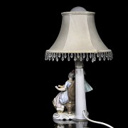 German porcelain lamp, 20th century