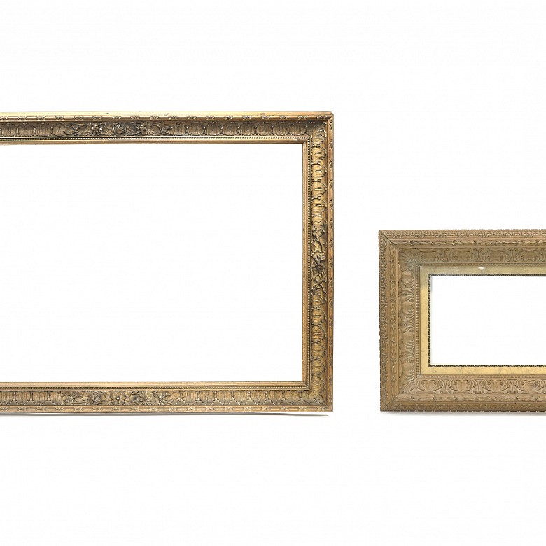 Vicente Andreu, between 1969 and 1971. Two carved wooden frames.