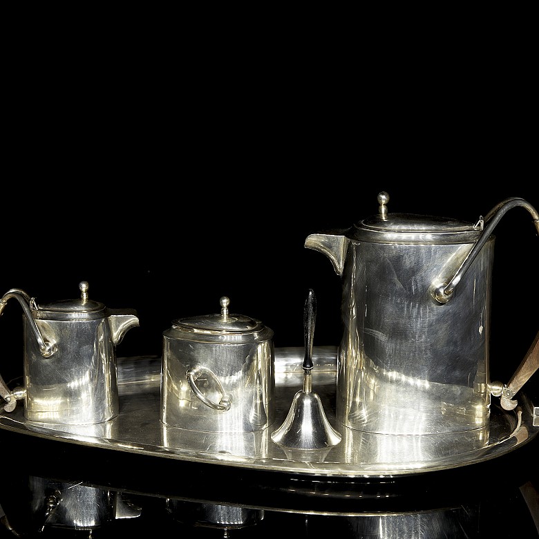 Mexican silver coffee set, 20th century