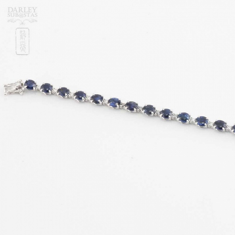 18k gold bracelet with sapphires and diamonds