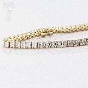 Gold and diamond Rivier bracelet 4.60cts.