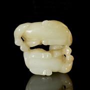 Carved jade ‘Horses’ figurine, Qing dynasty