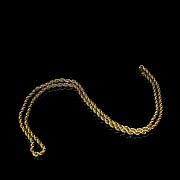 Yellow gold cord chain