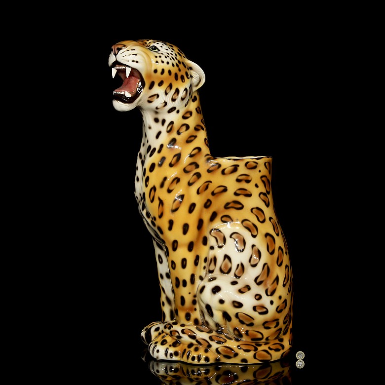 Ceramic umbrella stand ‘Leopard’, 20th century