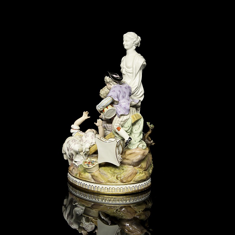 Meissen ceramics ‘Children at play’, 19th-20th century