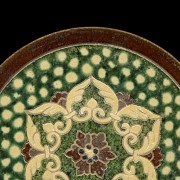 Sancai glazed ceramic dish, Tang dynasty