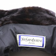 Black mink coat, Yves Saint Laurent Fourrures.