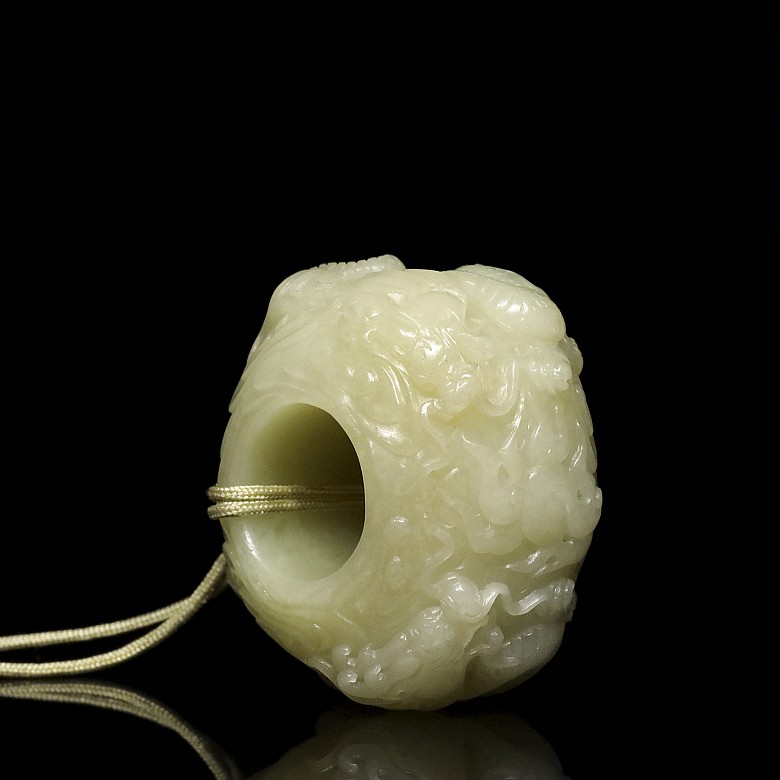 Anillo de jade amarillo, dinastía Qing, Qianlong