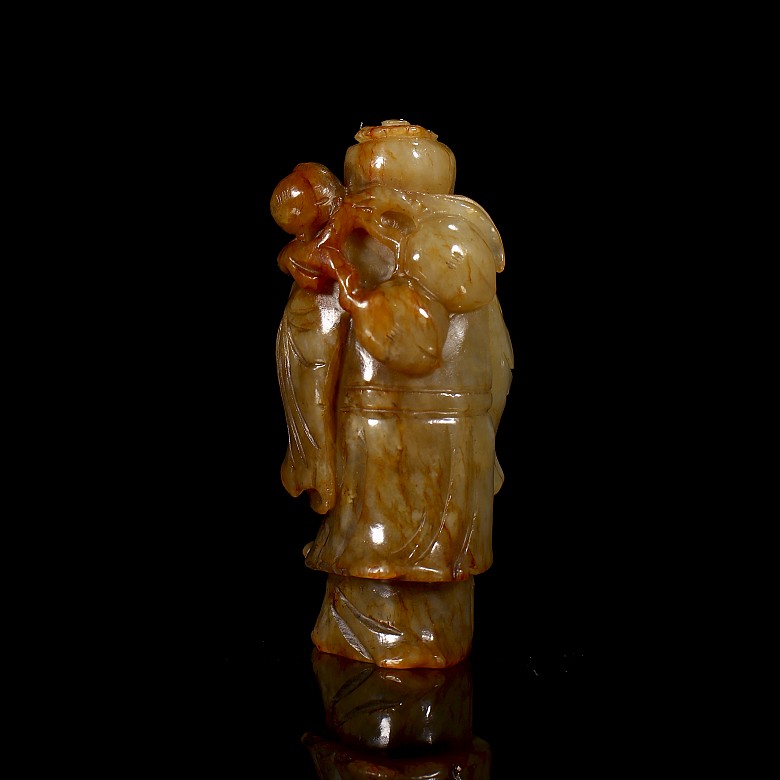 Jade figurine of Hetian “Elder” Qing dynasty