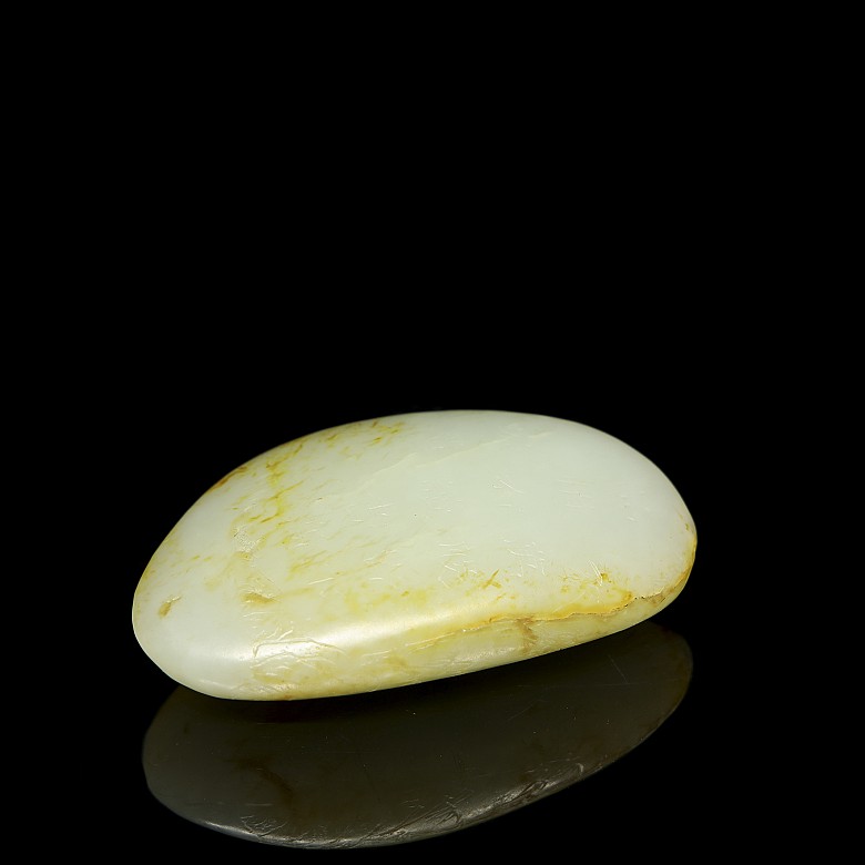 Carved jade “Sage and poem”, Qing dynasty