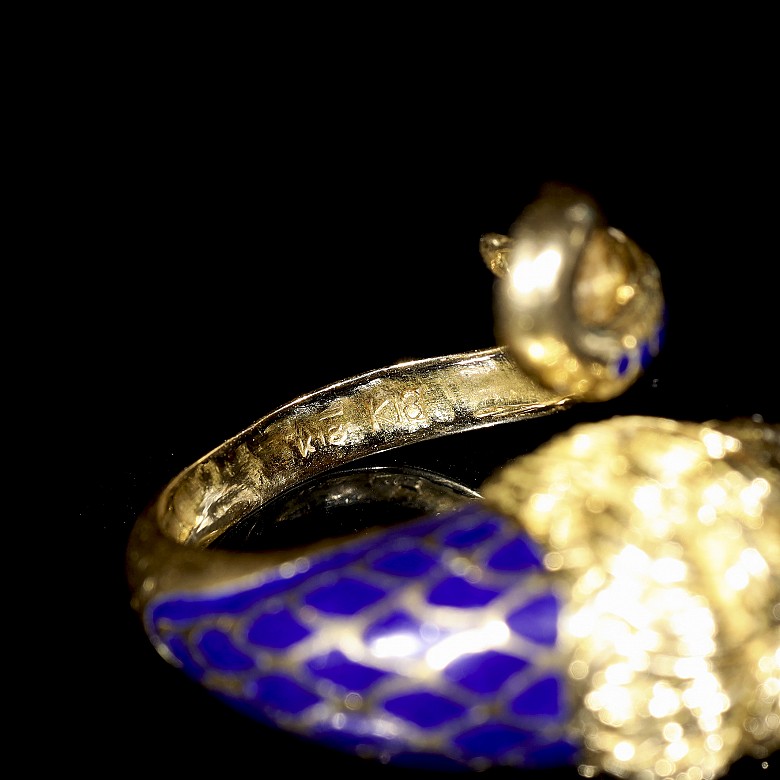 Anillo de oro amarillo 