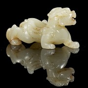 Carved jade figurine ‘Beast’, Han dynasty