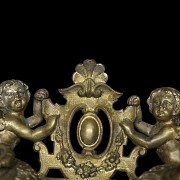 Double writing desk “Couple of angels” Louis XIV style, late XIX century