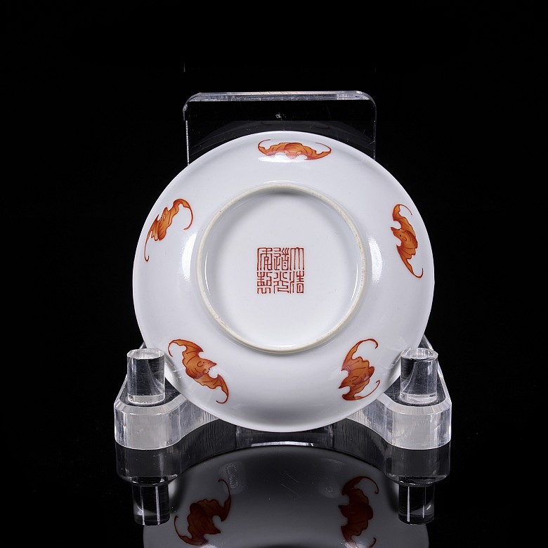 Set of four ‘Fish and Bats’ dishes, Qing dynasty