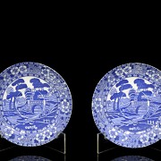 Blue and white porcelain coffee set, 20th century - 3