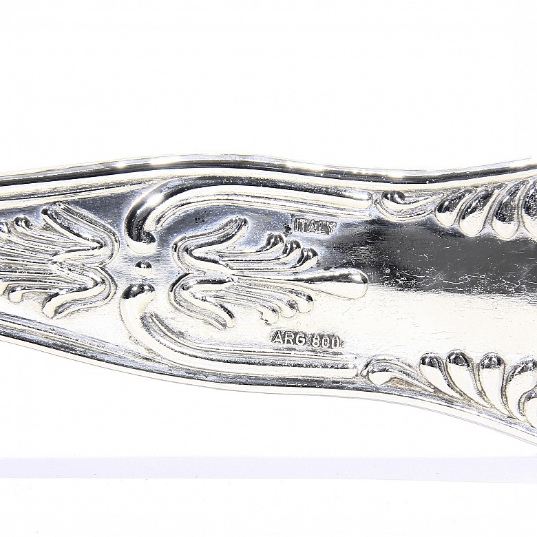 Silver cutlery, 800 sterling silver.