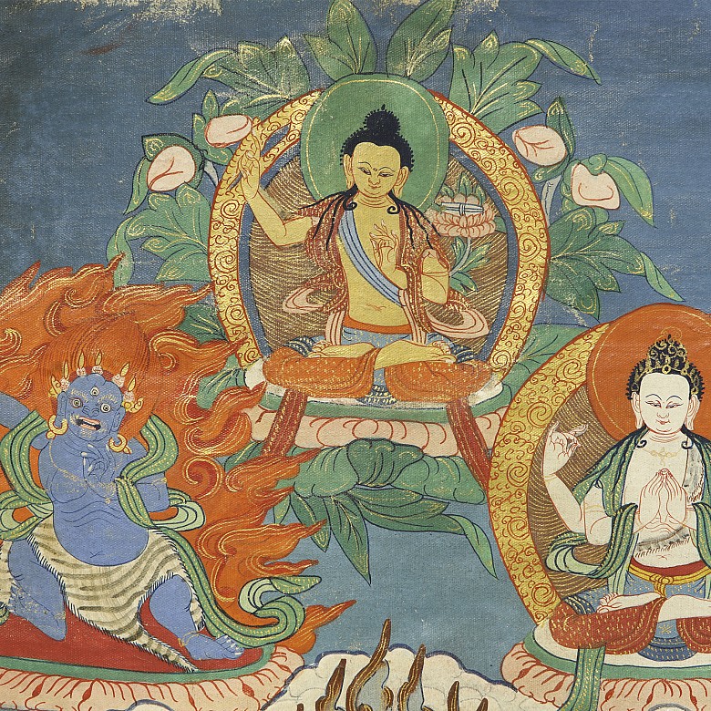 Thangka ‘Traditional Tibetan Calendar’, 20th century