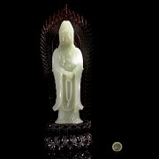 Hetian white jade guanyin, Qing dynasty