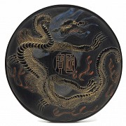 Ink piece with dragon, Qing dynasty