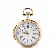 Martinot pocket watch in 14K gold.