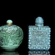 Set of three snuff bottles, 20th century