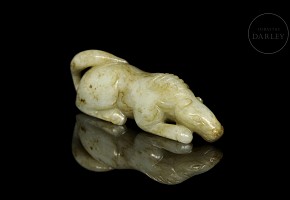 Jade figurine “Horse”, Qing dynasty