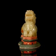 Carved jade figure ‘Qilin’, Qing Dynasty