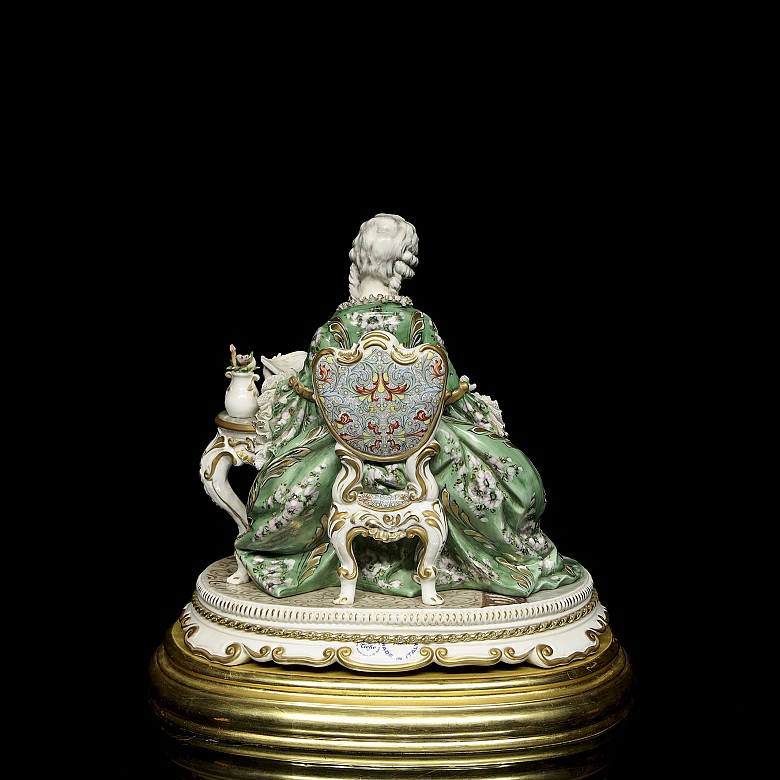 Italian porcelain ‘Madame Pompador’, 20th century