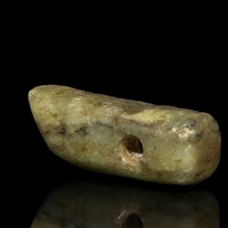 A hard-stone pendant, Hongshan style