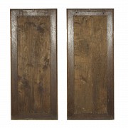 Pair of wooden panels ‘Oriental Women’, early 20th century